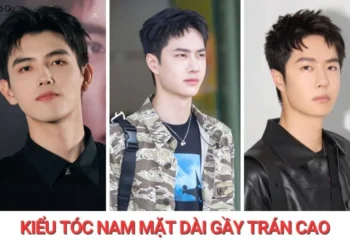 kiểu tóc nam mặt dài gầy trán cao đẹp