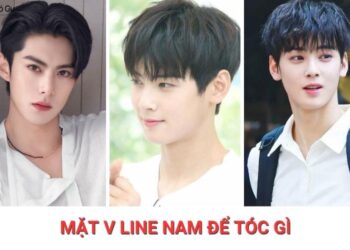 Mặt v-line nam để tóc gì