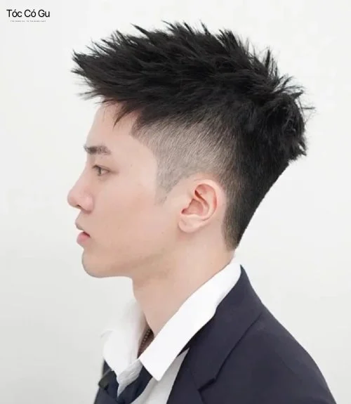 Kiểu tóc nam ngắn spiky quiff 