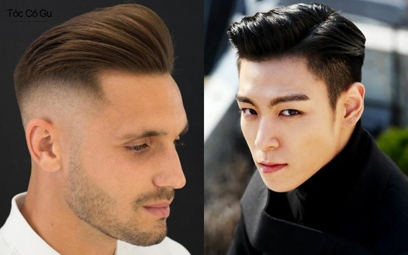 Kiểu tóc textured pompadour