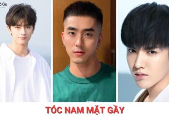 tóc nam mặt gầy