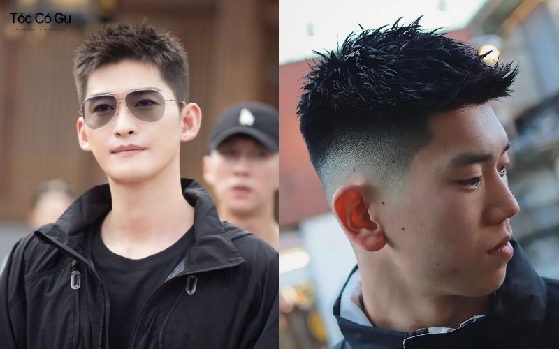 12+ kiểu tóc nam ngắn mặt tròn đẹp, nam tính, hot trend hiện nay Kiểu tóc Spiky ngắn (Tóc vuốt dựng)