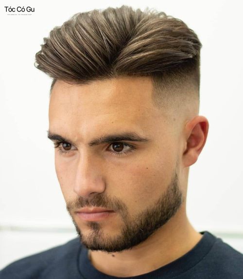 Tóc mái chéo Side Swept Bangs che khuyết điểm 1 bên trán bị hói