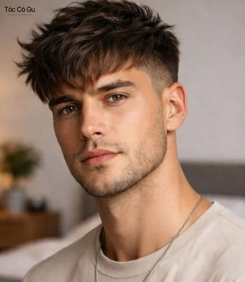 10+ kiểu tóc Comb Over chải ngôi lệch chuẩn quý ông thành đạt Messy Comb Over (Đánh rối phóng khoáng)