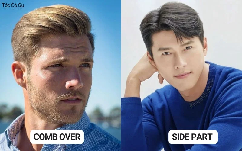 10+ kiểu tóc Comb Over chải ngôi lệch chuẩn quý ông thành đạt sự khác biệt giữa kiểu tóc Comb Over và Side Part