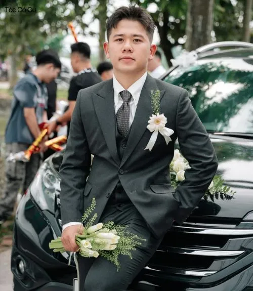 Chọn kiểu tóc chú rể theo concept cưới
