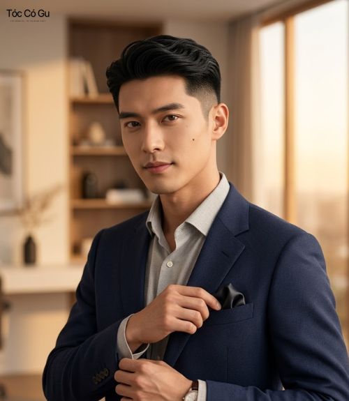 Top 10 kiểu tóc doanh nhân nam đẳng cấp, quyền lực dẫn đầu xu hướng Mid-Fade Undercut sắc sảo, hiện đại, giúp gương mặt doanh nhân nam trở nên góc cạnh