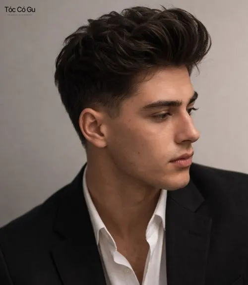 10+ kiểu tóc nam đi tiệc lịch lãm, sang trọng, giúp quý ông nổi bật Kiểu tóc nam đi tiệc Modern Quiff uốn sóng bồng bềnh lãng tử và cuốn hút cho quý ông phương Tây