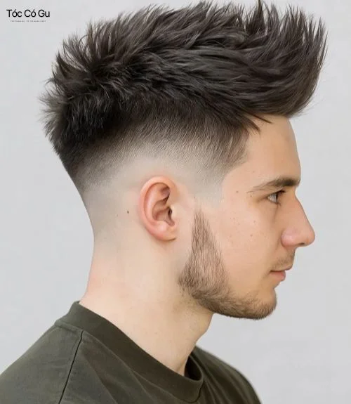 12 kiểu tóc Layer Texture nam đẹp, trẻ trung và thời thượng 2026 Faux Hawk hiện đại giúp diện mạo thêm nam tính và nổi bật