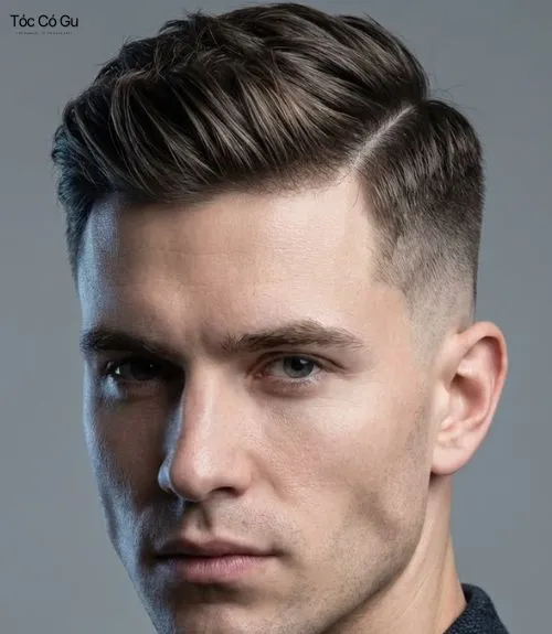 Tóc Side Part là gì? Top 10 kiểu tóc Side Part quốc dân hiện nay Nam giới để tóc Side Part vuốt phồng, đường ngôi sắc nét và hai bên fade gọn.