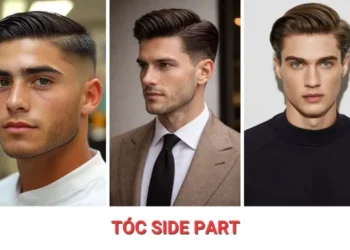 Tóc Side Part là gì? Top 10 kiểu tóc Side Part quốc dân hiện nay Ba nam giới với các kiểu tóc Side Part gọn gàng, vuốt phồng và chia ngôi rõ nét.