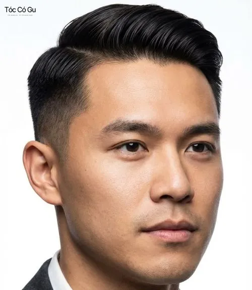 Tóc Side Part là gì? Top 10 kiểu tóc Side Part quốc dân hiện nay Nam giới để tóc Side Part vuốt phồng, đường ngôi rõ và hai bên cắt fade gọn.