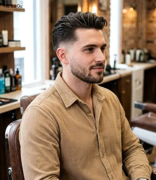 10+ Kiểu tóc Slick Back vuốt ngược đẹp chuẩn quý ông hiện đại tóc vuối ngược slick back kết hợp cắt taper fade thời thượng