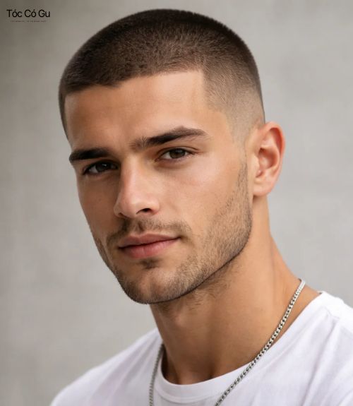 Buzz Cut Gọn Gàng, Mát Mẻ, Nam Tính