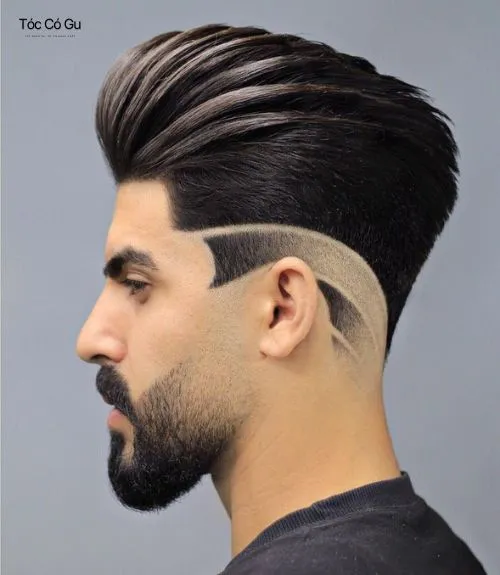 25+ kiểu kẻ tóc nam đẹp, chất và nghệ thuật được yêu thích nhất Tattoo tóc nam undercut với đường kẻ sắc nét hai bên.