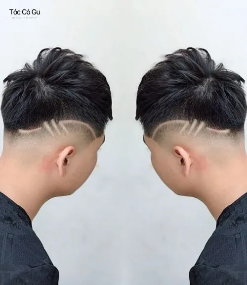25+ kiểu kẻ tóc nam đẹp, chất và nghệ thuật được yêu thích nhất Kẻ tóc nam hai bên với các line ngắn song song.