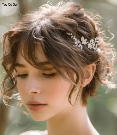15+ kiểu tóc đi đám cưới cho nữ sang trọng, thu hút mọi ánh nhìn Kiểu tóc pixie cổ điển dự tiệc sang trọng