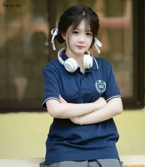 11+ kiểu tóc học sinh nữ cấp 1,2,3 đẹp, xinh xắn và đáng yêu Cực nàng thơ với kiểu tóc tết gắng băng đô