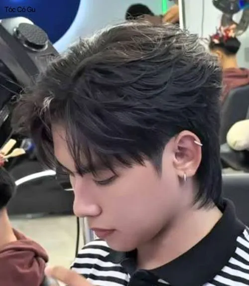 Side Part Texture: Kiểu tóc nam xu hướng được cắt nhiều 2026 Side Part Texture Mullet