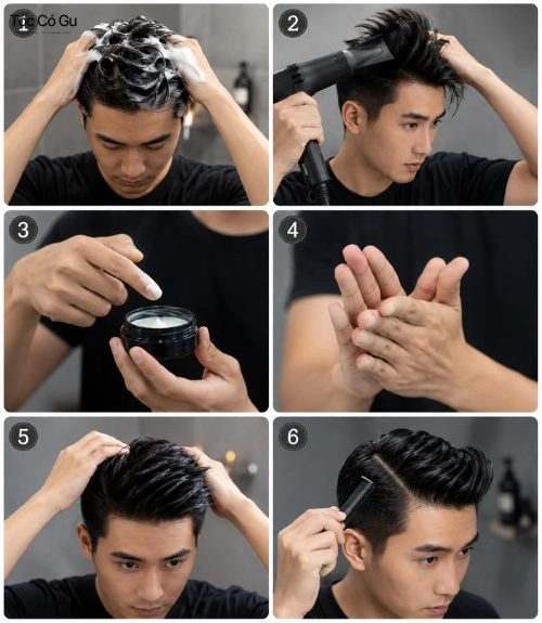 Cách vuốt Pomade đúng kỹ thuật cho tóc nam vào nếp đẹp Các bước dùng pomade vuốt tóc tạo kiểu đúng kỹ thuật