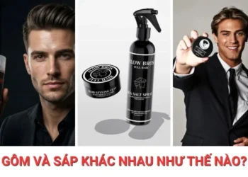 Gôm xịt tóc và sáp vuốt tóc nam dùng để tạo kiểu