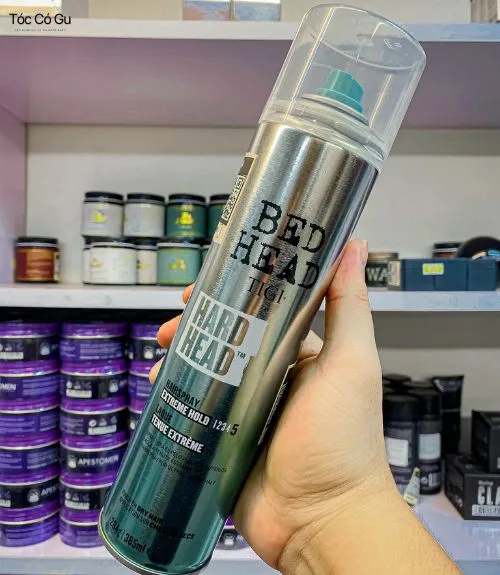 Top 8+ gôm xịt tóc nam tốt nhất, giữ nếp cực lâu đáng mua nhất Gôm xịt tóc nam TIGI Bed Head Hard Head giữ nếp siêu cứng cho các kiểu tóc phức tạp