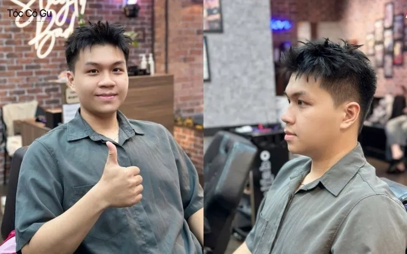 IronCap Barbershop: Điểm hẹn cho AE mê tóc chất - ngầu Kiểu tóc nam Short Quiff kết hợp Textured tại IronCap Barbershop