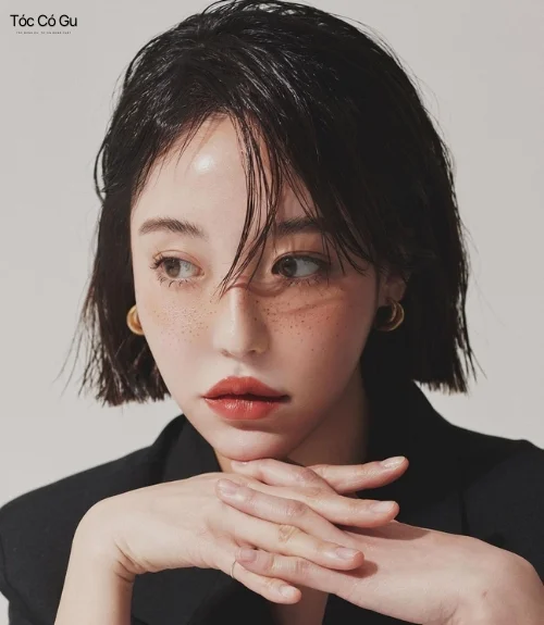 Kiểu tóc ngắn Wet Look cá tính dự tiệc tối