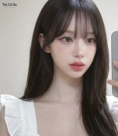Kiểu tóc nữ Hàn Quốc mái thưa
