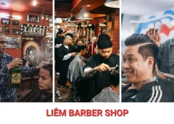 Không gian và hoạt động cắt tóc tại Liêm Barber Shop