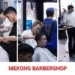 Không gian cắt tóc và đội ngũ barber tại Mekong Barbershop