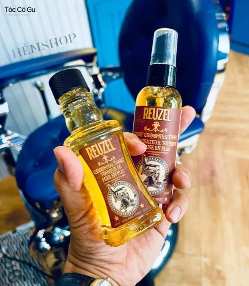 Combo sản phẩm Reuzel Grooming Tonic giúp giữ nếp nhẹ nhàng và tạo độ bóng tự nhiên