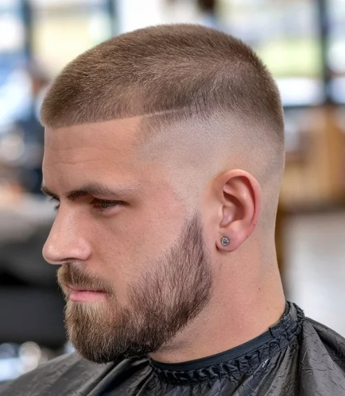 Top 10+ kiểu tóc 3 phân nam đẹp chuẩn men, ngầu nhất 2026 Tóc 3 phân kiểu Buzz Cut cổ điển phối râu