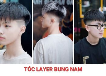 tóc layer bung nam