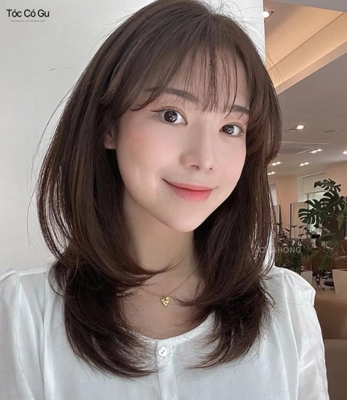 12 kiểu tóc ngang bầu đẹp, trẻ trung và hợp mọi gương mặt Tóc ngang bầu kiểu Hàn Quốc mang vẻ trẻ trung và tự nhiên.