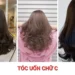 Tóc uốn chữ C dài tạo độ cong mềm mại ở phần đuôi